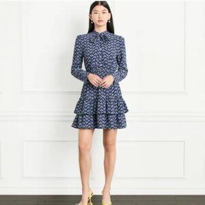 Hill House Thalia Dress Size Medium Navy Floral